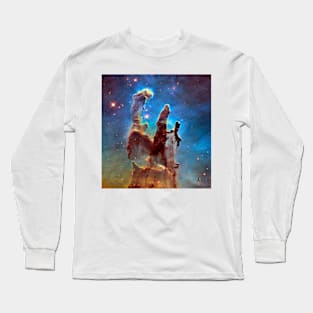 Pillars of Creation in Eagle Nebula, 2014 HST image (C032/1713) Long Sleeve T-Shirt